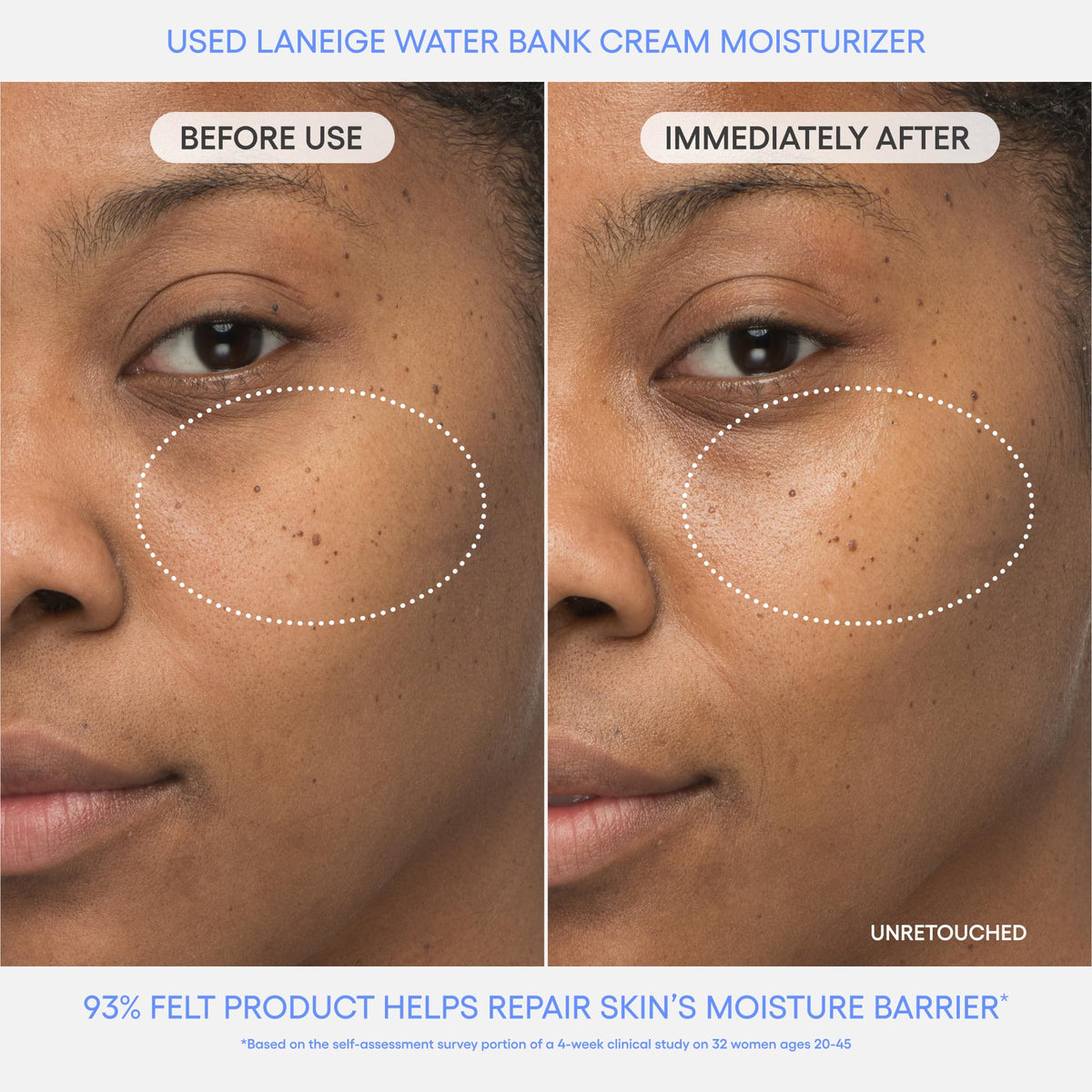 LANEIGE Water Bank Blue Hyaluronic Acid Cream packaging side view