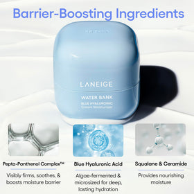 LANEIGE Water Bank Blue Hyaluronic Cream Moisturizer in travel size