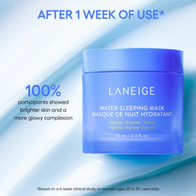 LANEIGE Water Bank Cream texture on hand