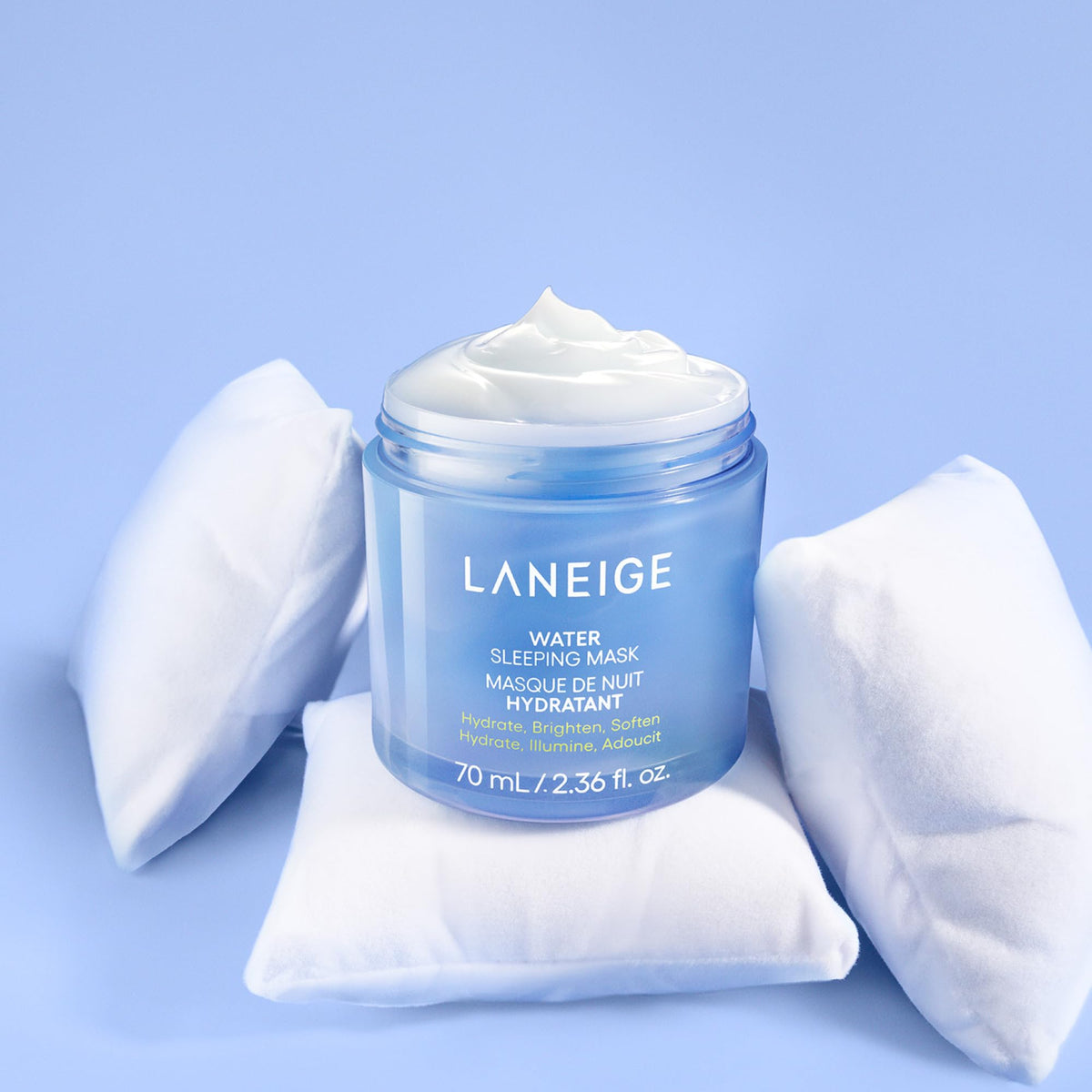 LANEIGE Water Sleeping Mask application on skin