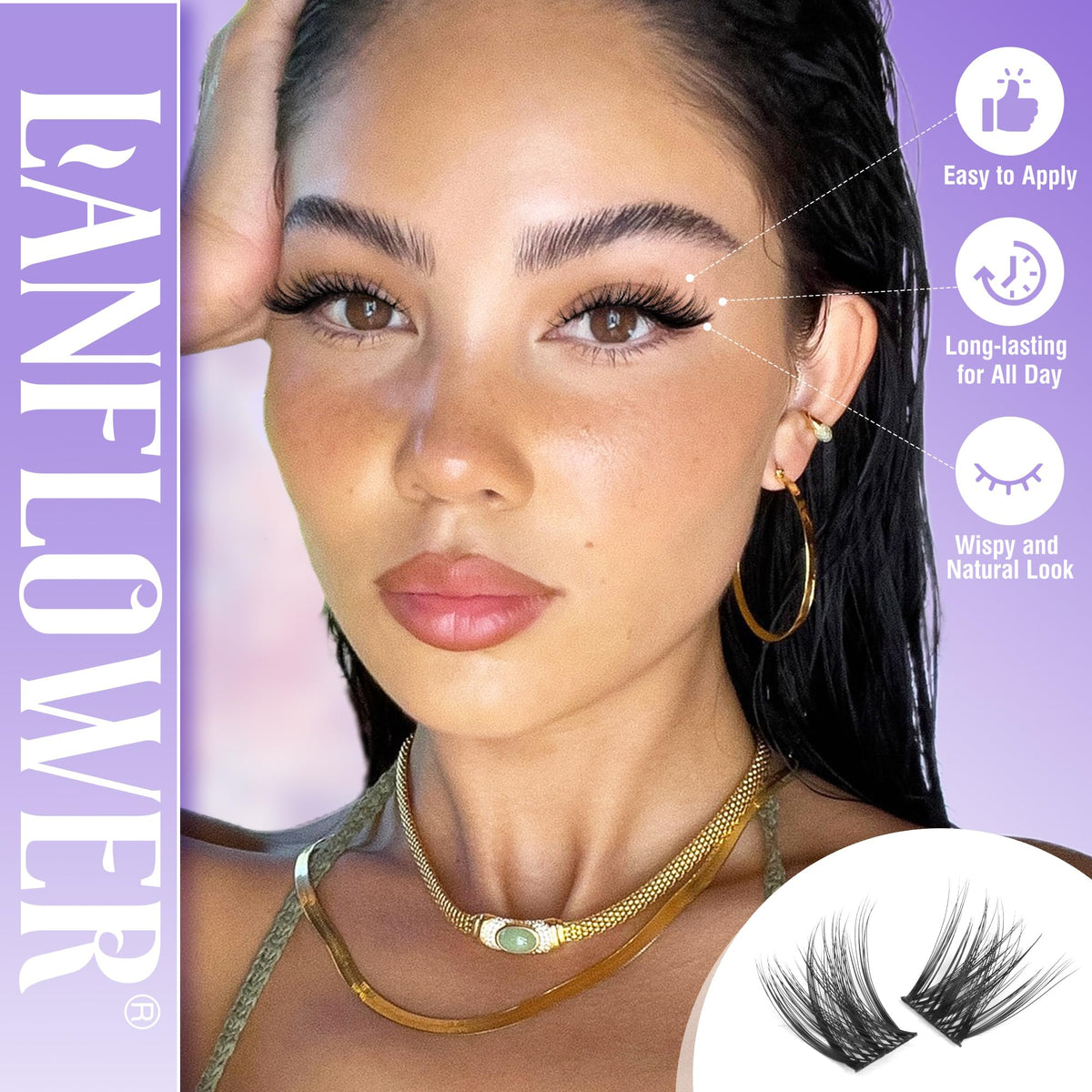 LANFLOWER lash bond and seal included in the kit
