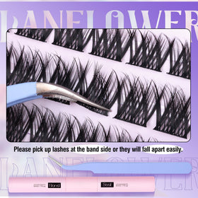 LANFLOWER Natural Lash Extension Kit contents overview