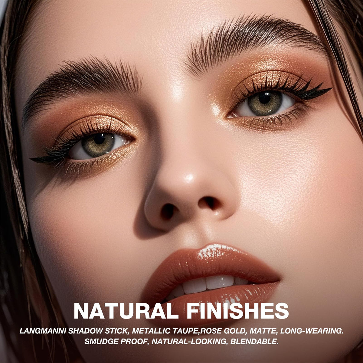 LANGMANNI eye shadow stick in use on eyelids