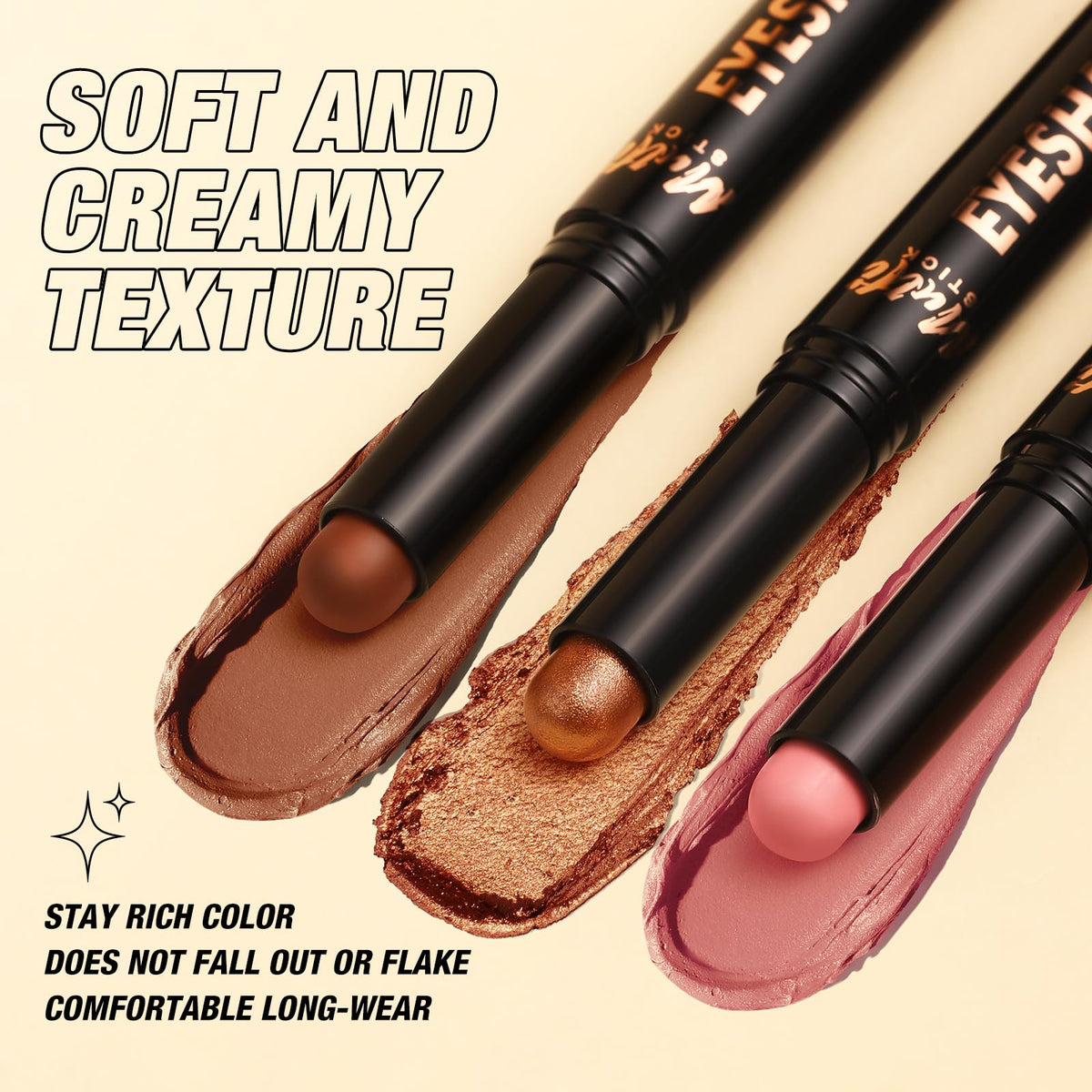 LANGMANNI eye shadow stick with blended application
