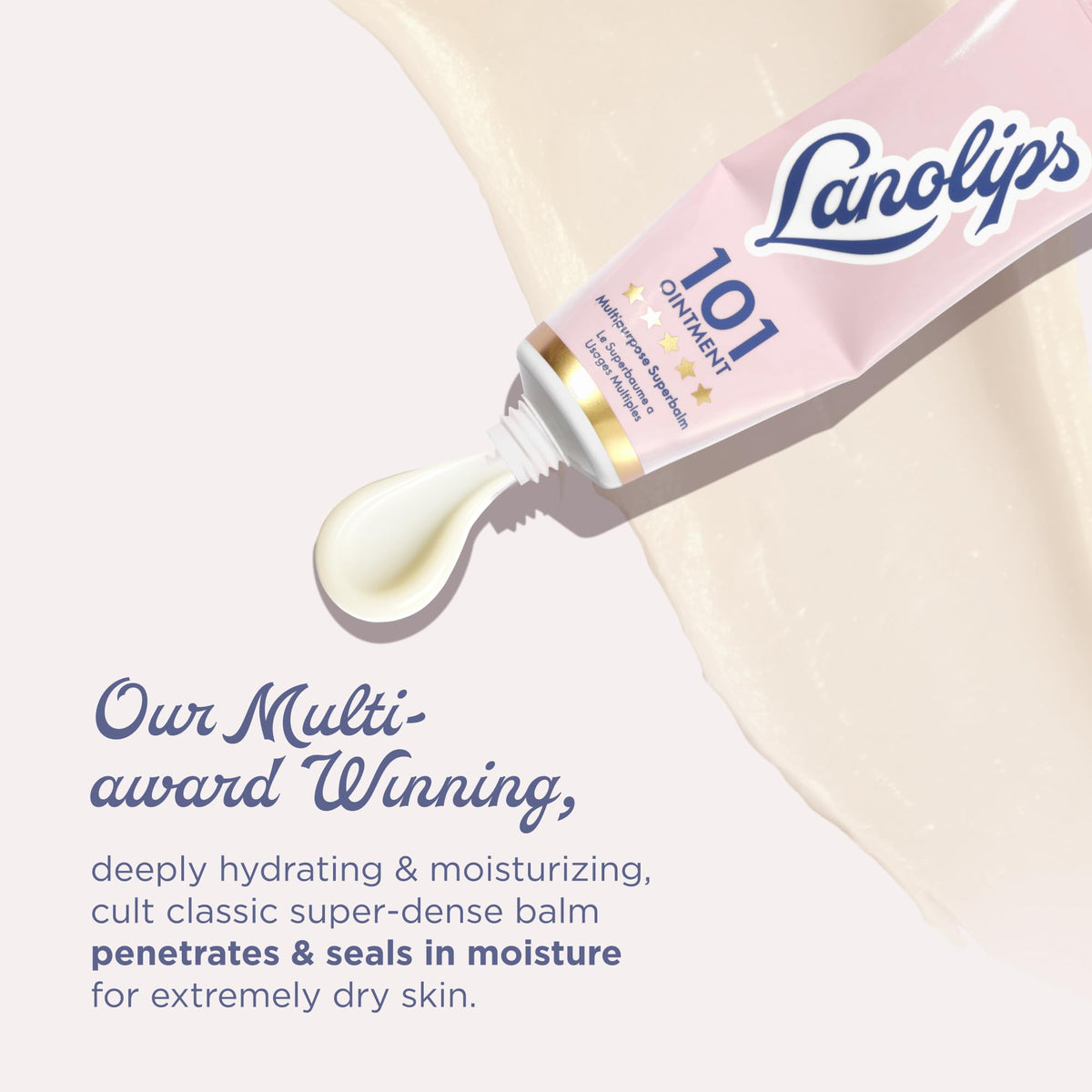 Lanolips 101 Multipurpose Ointment Duo application on lips