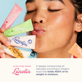 Lanolips 101 Ointment applied on dry lips