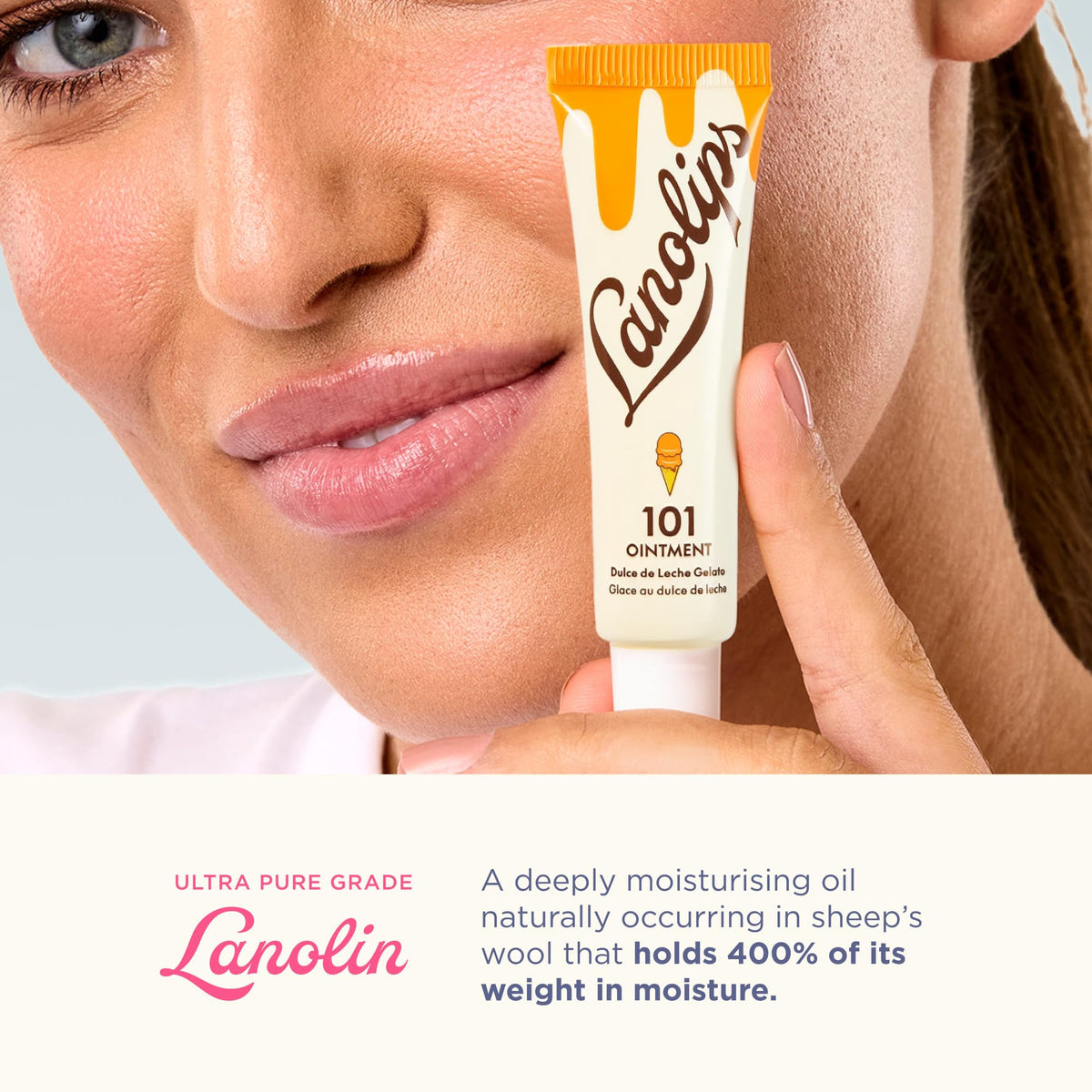 Lanolips 101 Ointment texture close-up