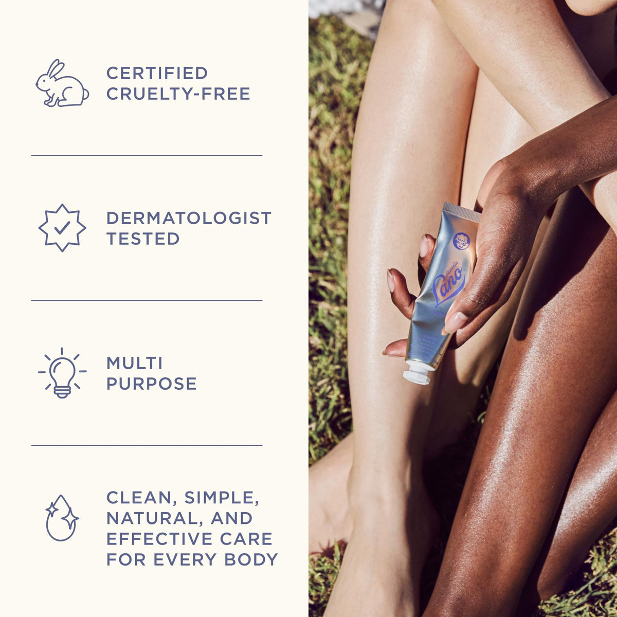 Lanolips Golden Dry Skin Salve 25g with a honey dipper and honeycomb