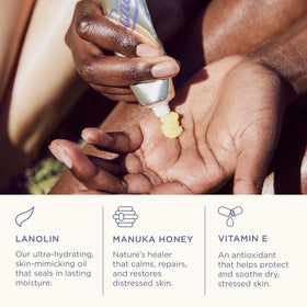 Lanolips Golden Dry Skin Salve 25g with Manuka honey and lanolin ingredients