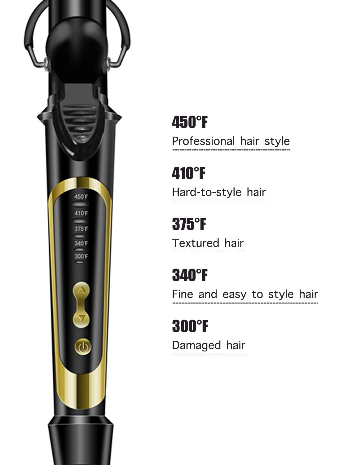LANVIER curling iron packaging