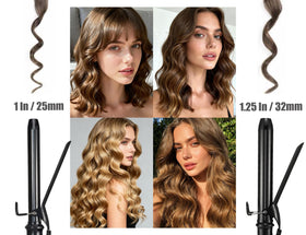 LANVIER curling iron with 360° swivel power cord