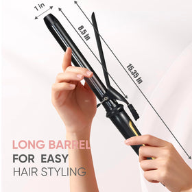 LANVIER curling iron with auto shut-off feature