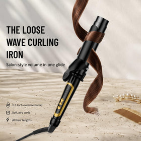 LANVIER Curling Iron with ceramic barrel close-up