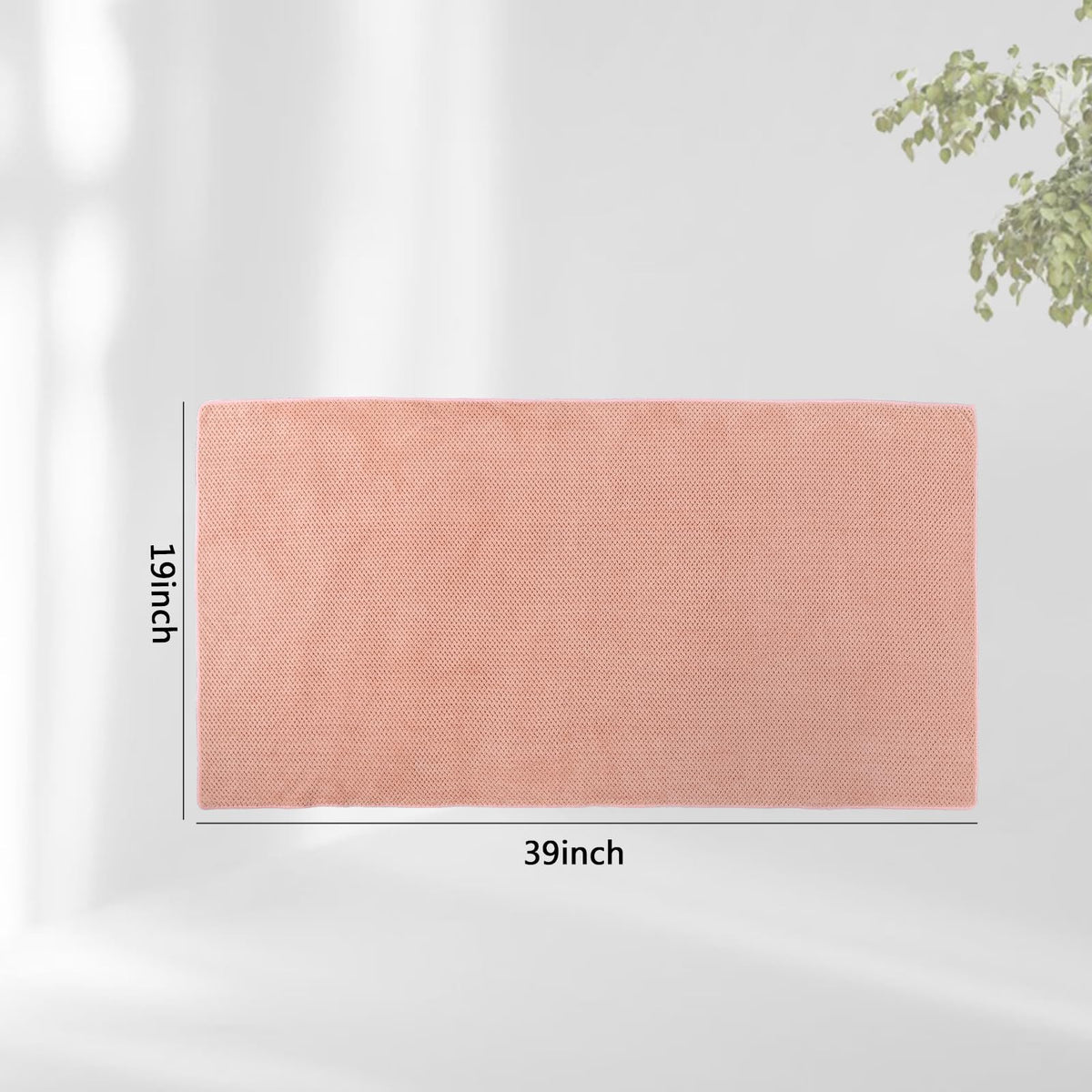 Laojbaba Microfiber Hair Towel packaging with dimensions