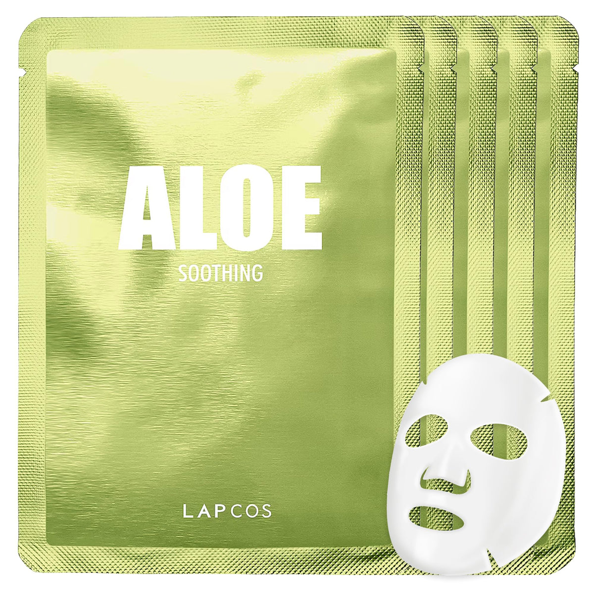 LAPCOS Aloe Sheet Mask Pack of 10 front view