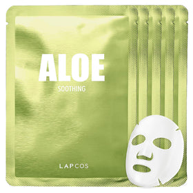 LAPCOS Aloe Sheet Mask Pack of 10 front view