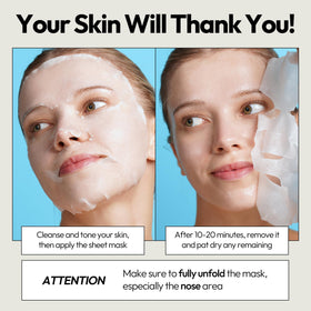 LAPCOS Aqua Sheet Mask in a spa setting