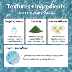 LAPCOS Aqua Sheet Mask on a model's face