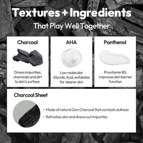 LAPCOS Charcoal Sheet Mask application on skin