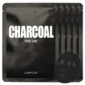 LAPCOS Charcoal Sheet Mask pack of 5 front view