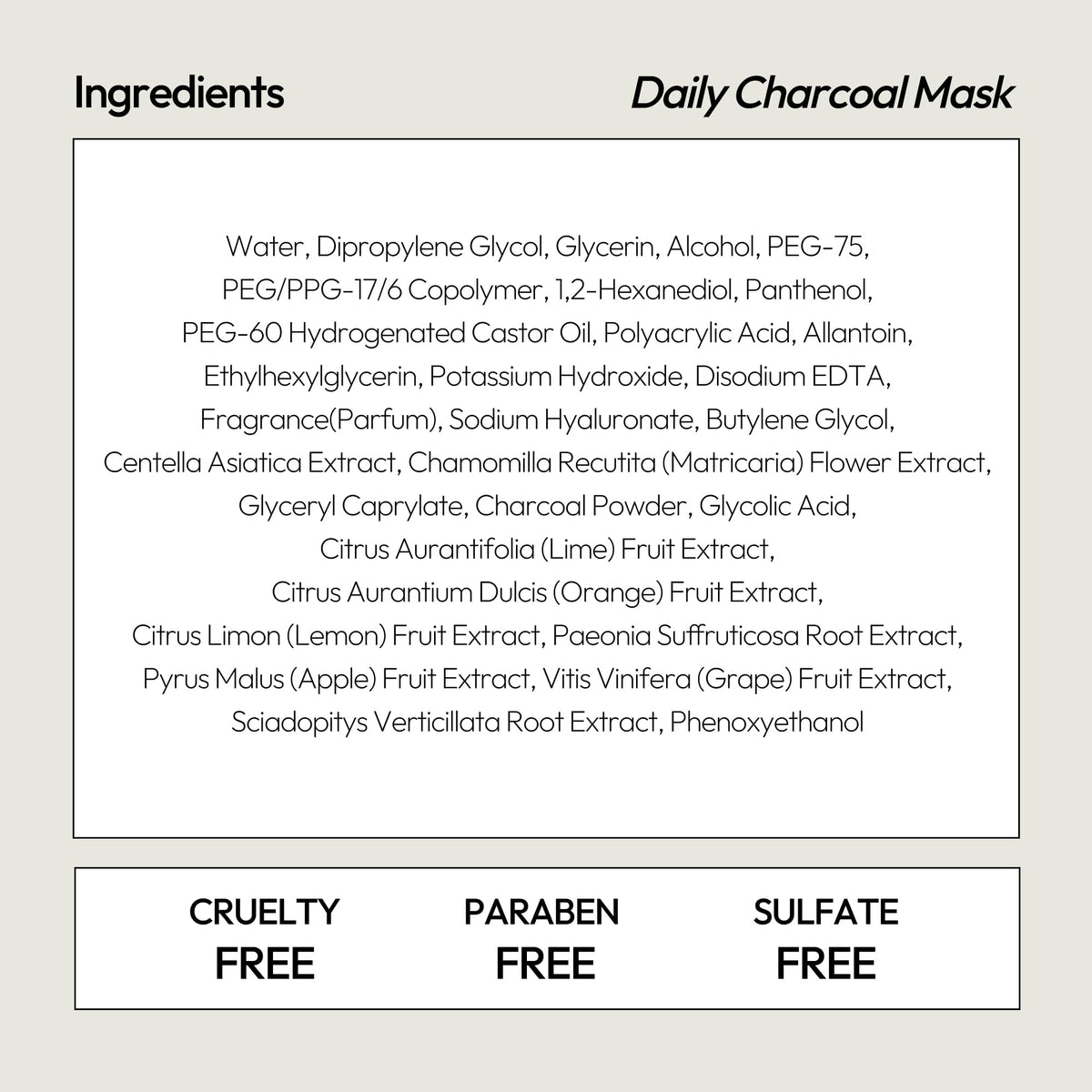 LAPCOS Charcoal Sheet Mask texture detail
