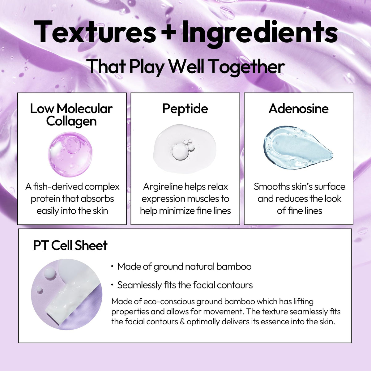 LAPCOS Collagen Sheet Mask application on a model's face