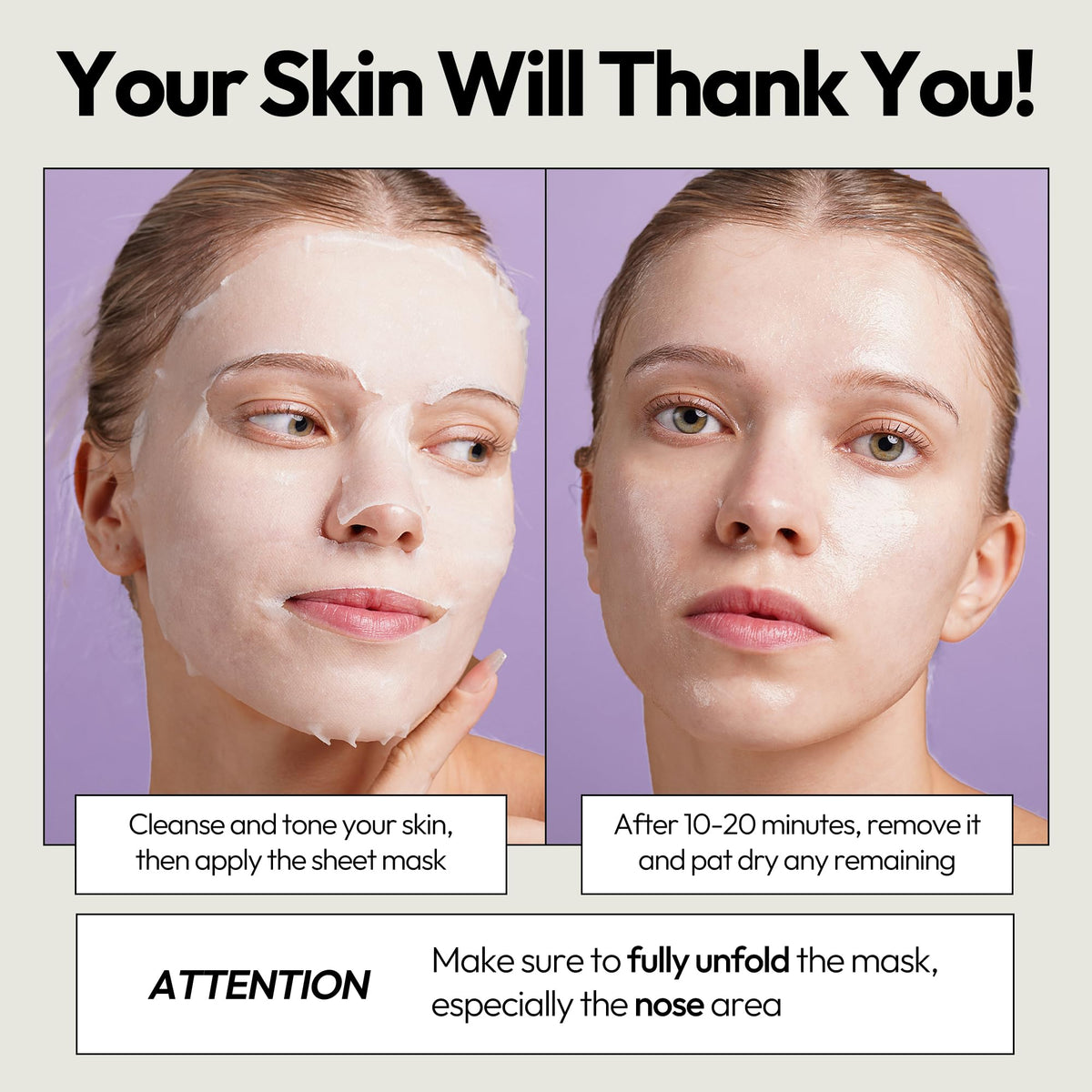 LAPCOS Collagen Sheet Mask texture detail