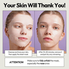 LAPCOS Collagen Sheet Mask texture detail