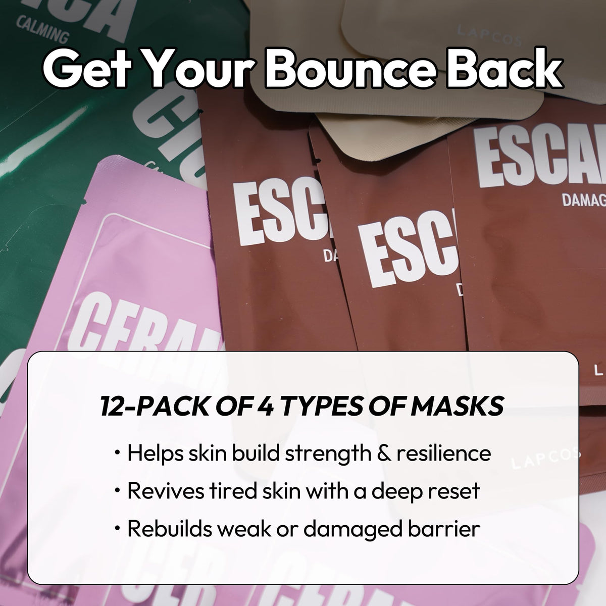 LAPCOS Escargot Mask close-up with Snail Filtrate ingredients