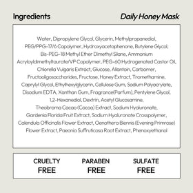 LAPCOS Honey Sheet Mask with floral background