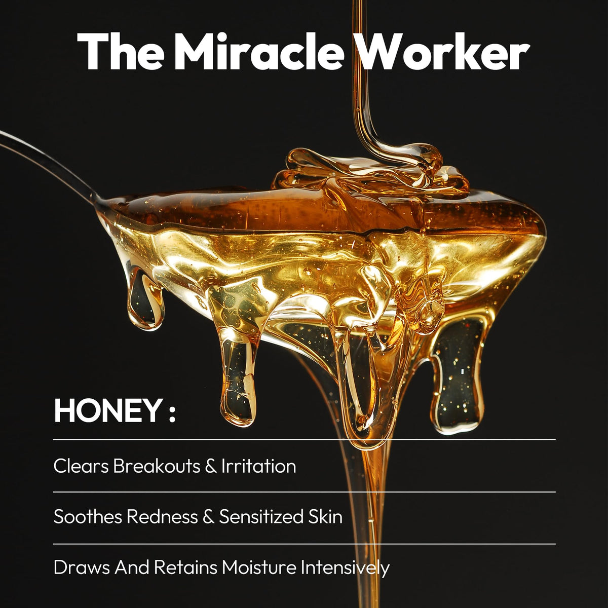 LAPCOS Honey Sheet Mask with honey extract close-up