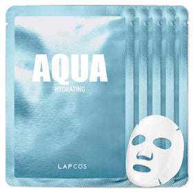 LAPCOS K Beauty Aqua Sheet Mask Pack of 5 front view