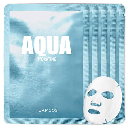 LAPCOS K Beauty Aqua Sheet Mask Pack of 5 front view