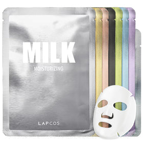 LAPCOS K Beauty Daily Sheet Face Mask Variety Pack front view with 8 masks