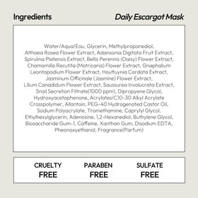 LAPCOS K Beauty Escargot Sheet Mask with skincare products