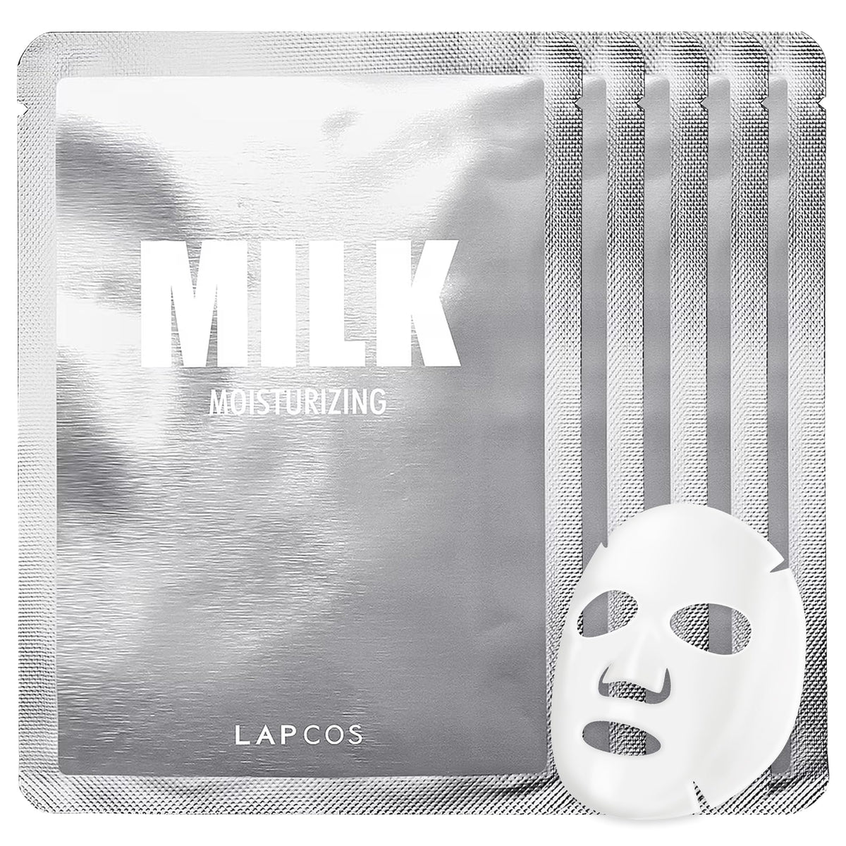 LAPCOS K Beauty Milk Sheet Mask pack of 5 front view