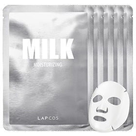 LAPCOS K Beauty Milk Sheet Mask pack of 5 front view