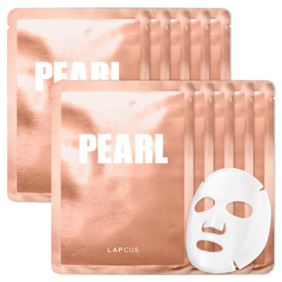 LAPCOS K Beauty Pearl Sheet Mask Pack of 10 front view