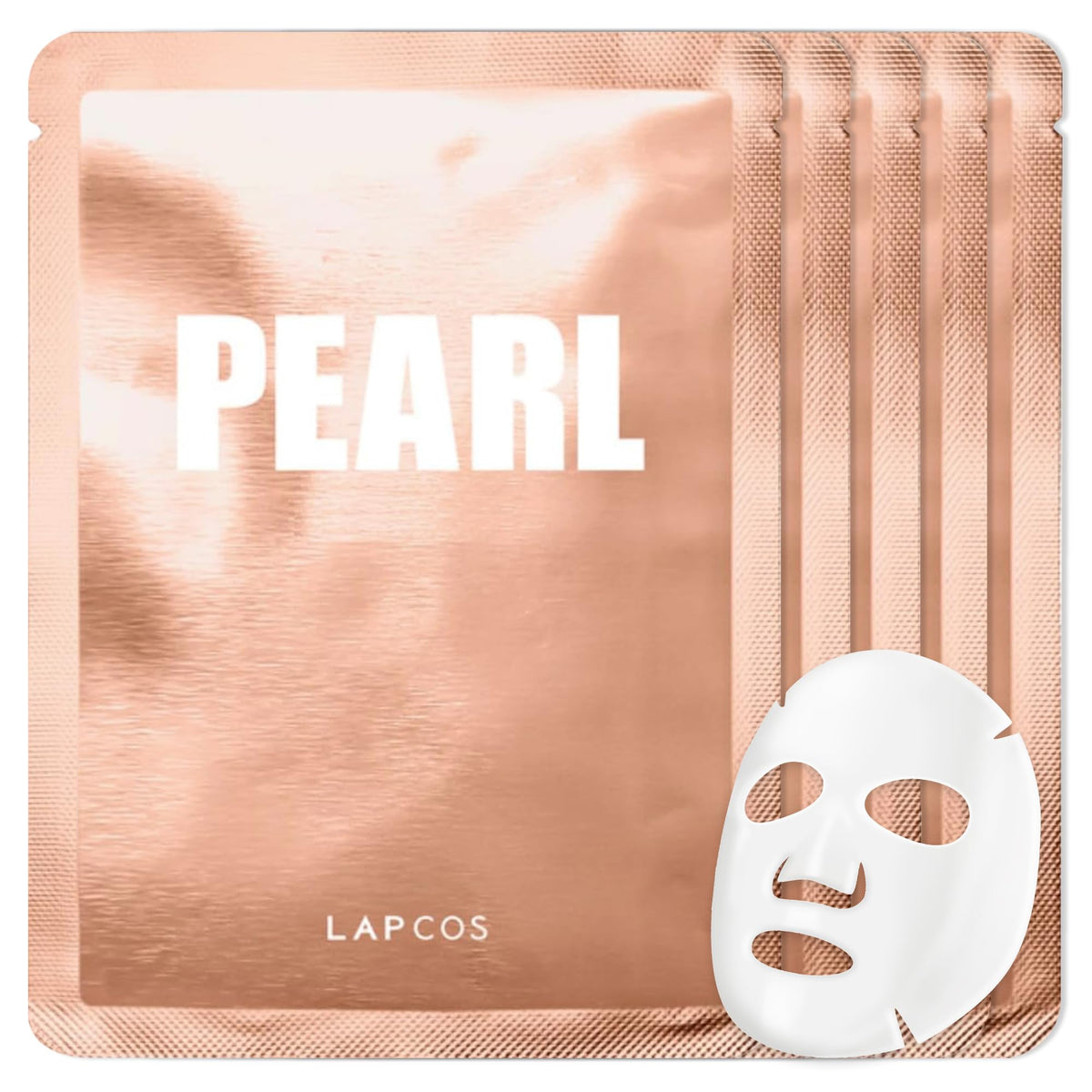 LAPCOS K Beauty Pearl Sheet Mask Pack of 5 front view