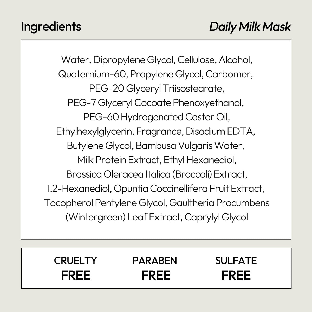 LAPCOS Milk Sheet Mask with a fresh skincare routine