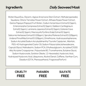 LAPCOS Seaweed Sheet Mask back view showing product details