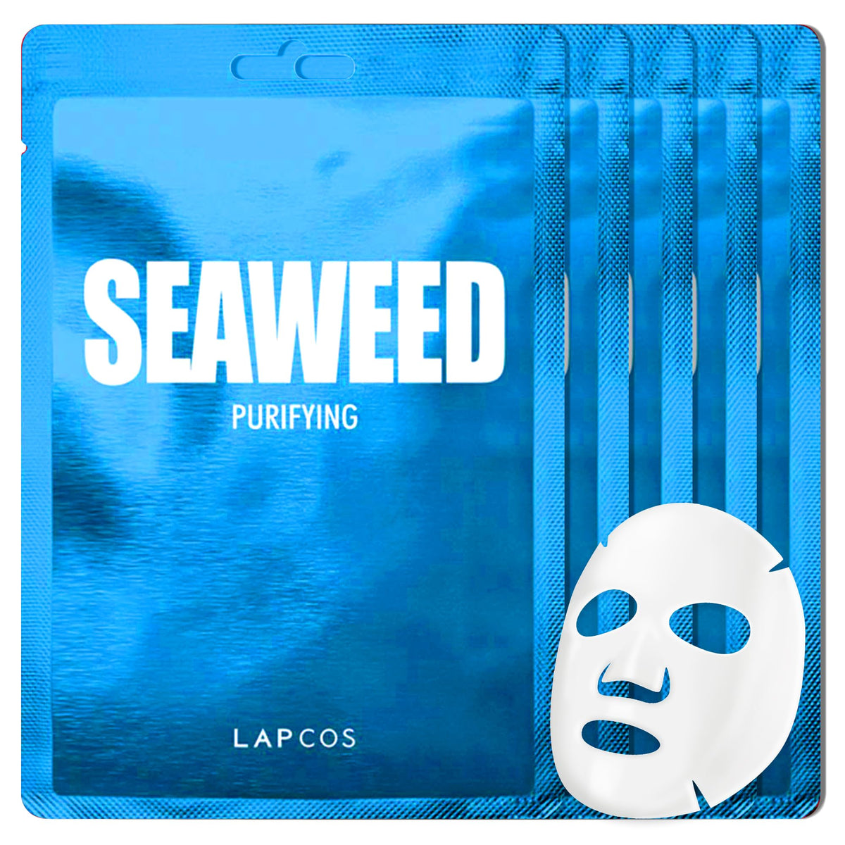 LAPCOS Seaweed Sheet Mask pack of 5 front view