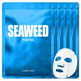 LAPCOS Seaweed Sheet Mask pack of 5 front view