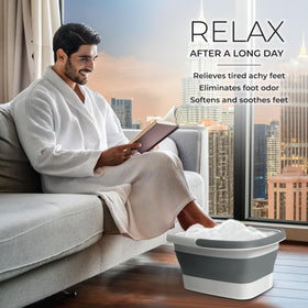 Large capacity foot bath filled with water