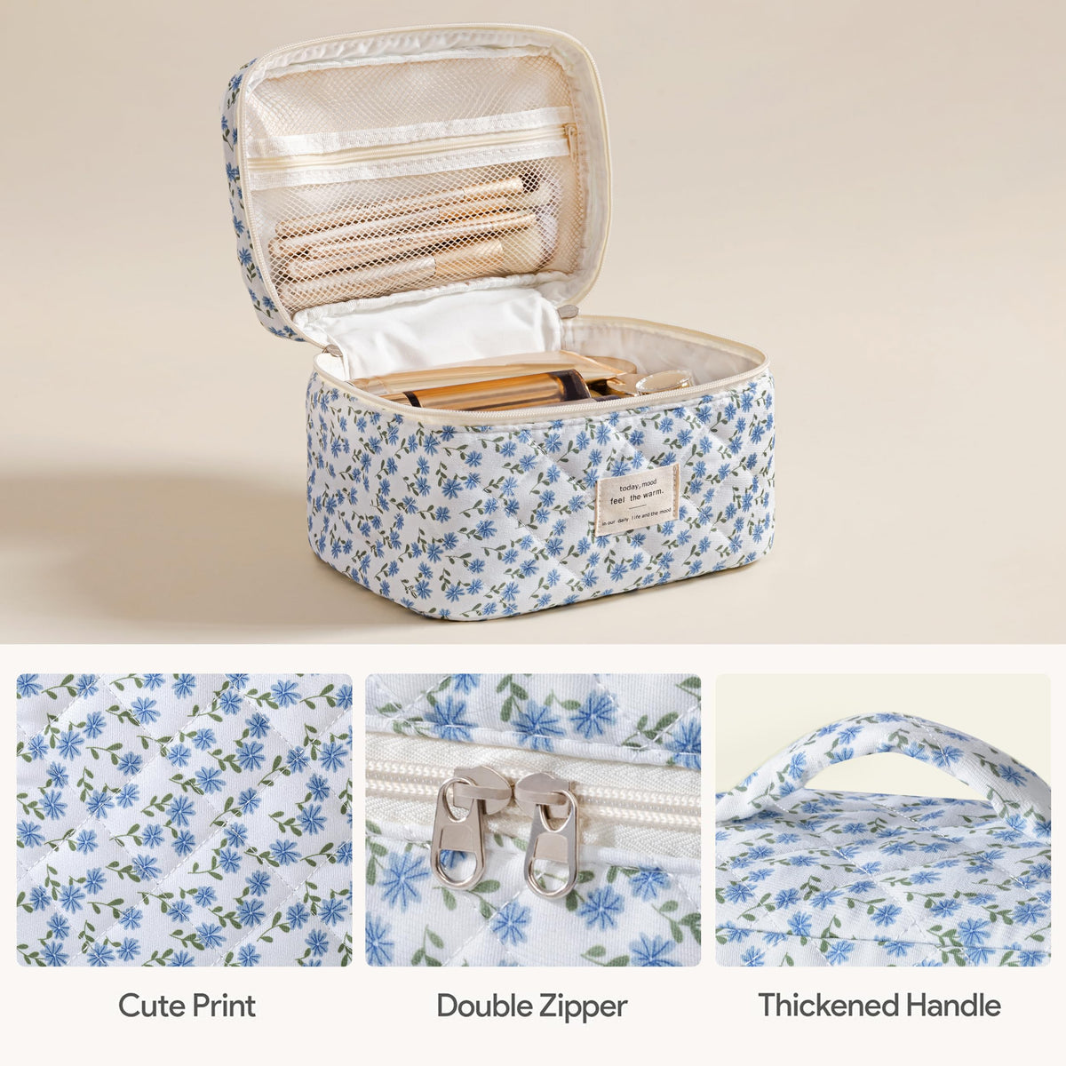 Large HBselect Makeup Bag with double zipper
