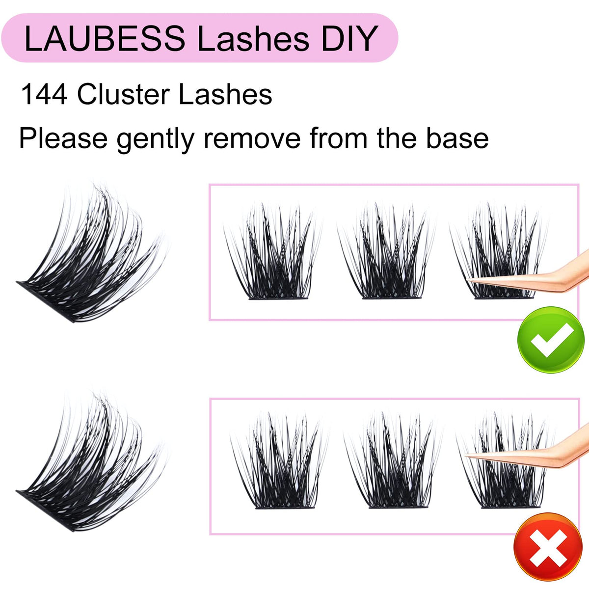 Lash bond and seal from LAUBESS Lash Clusters Kit