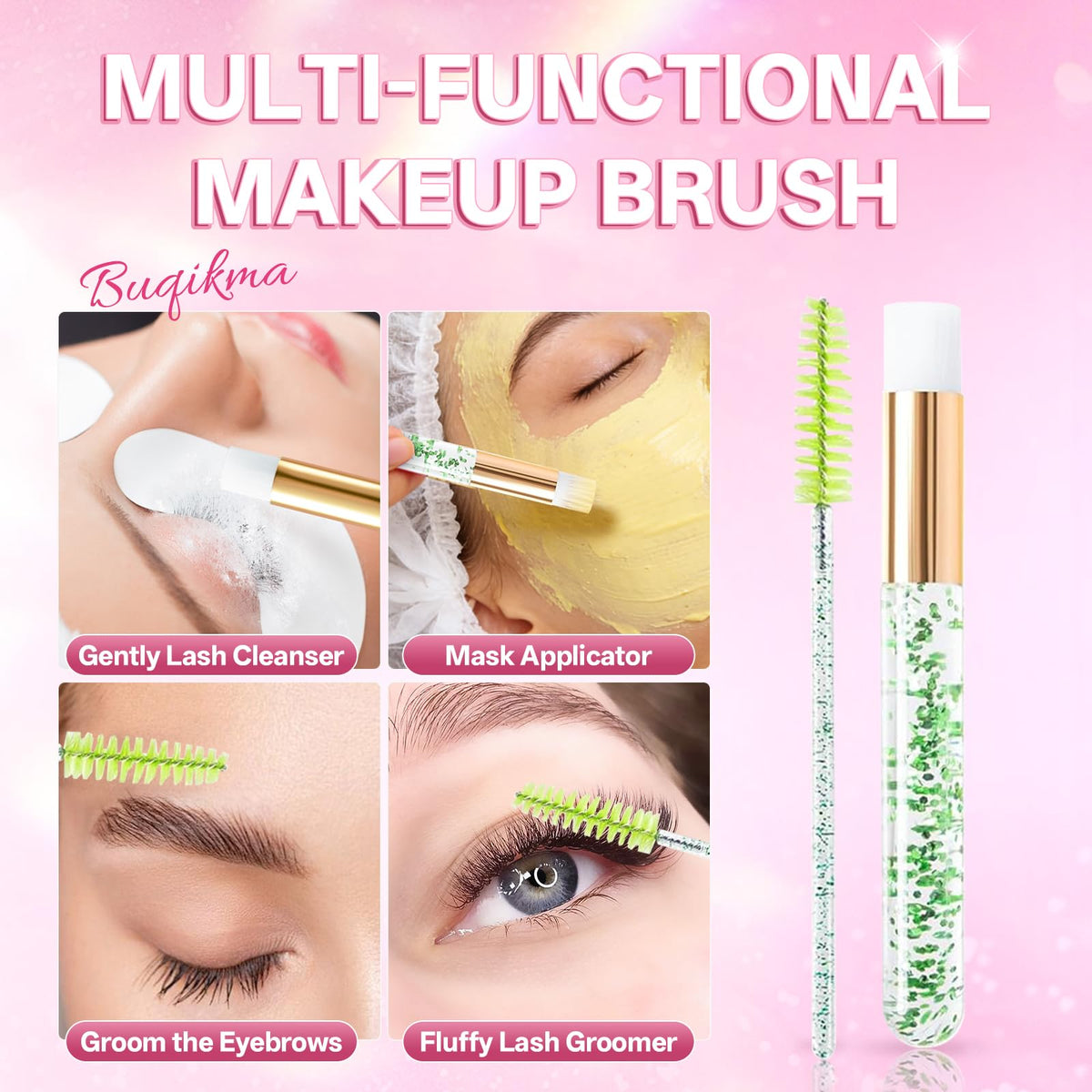 Lash brush for cleaning eyelashes