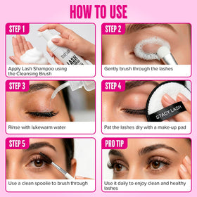 Lash cleaning brush from STACY LASH kit