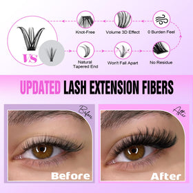 Lash extension remover and tweezers from Pawotence kit