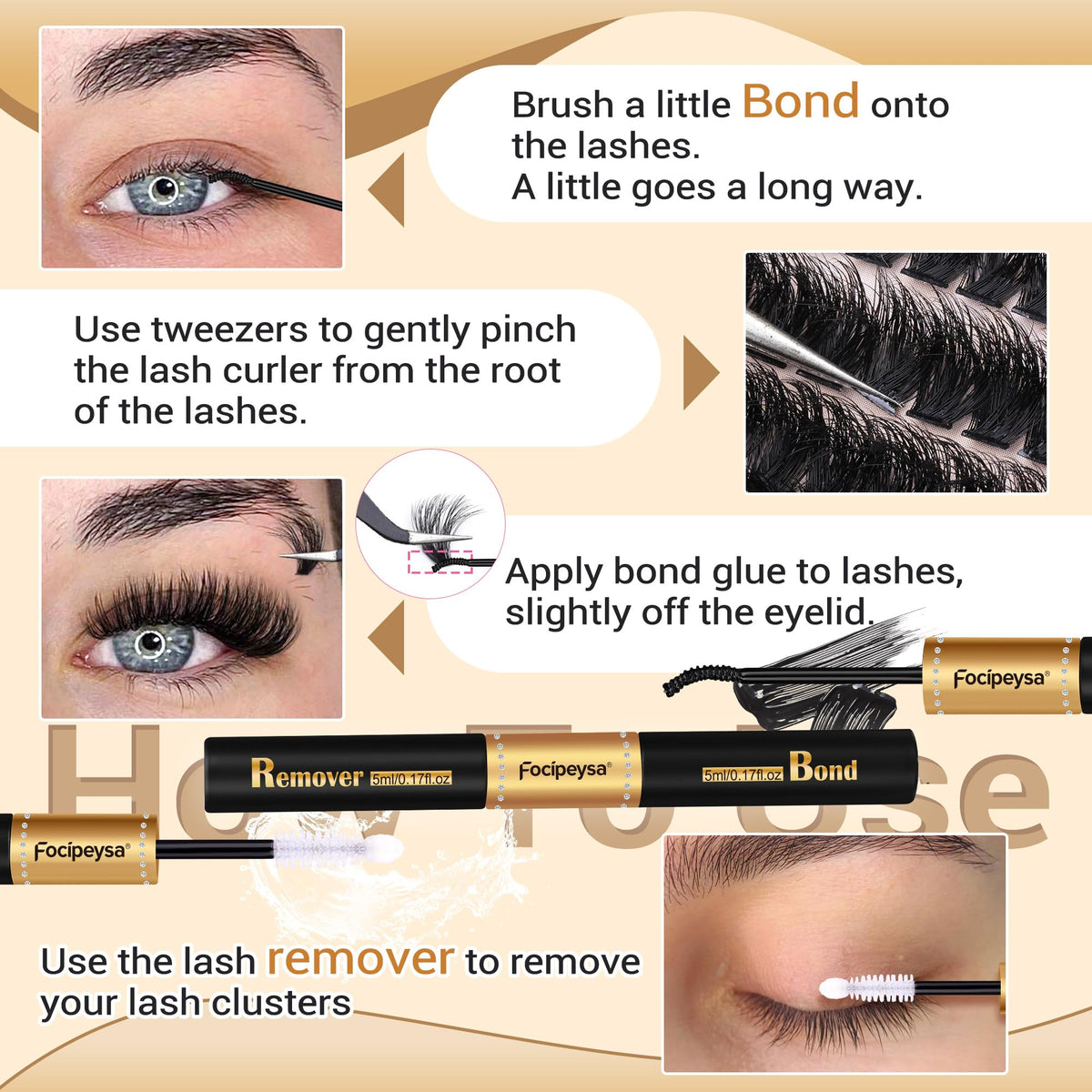 Lash extension results using Focipeysa product